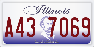 IL license plate A437069