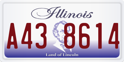 IL license plate A438614