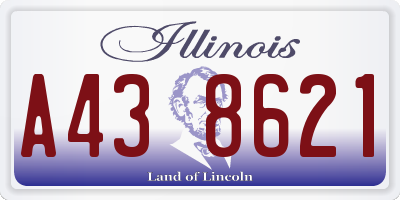 IL license plate A438621