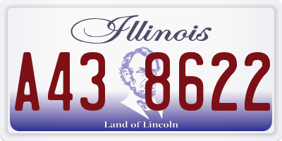 IL license plate A438622