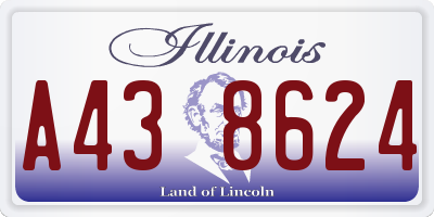 IL license plate A438624
