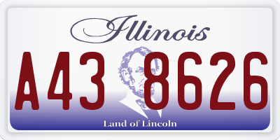IL license plate A438626