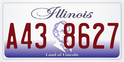 IL license plate A438627