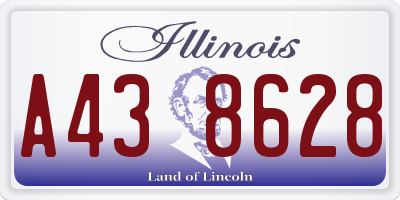IL license plate A438628