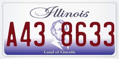 IL license plate A438633