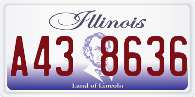 IL license plate A438636