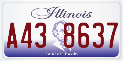 IL license plate A438637