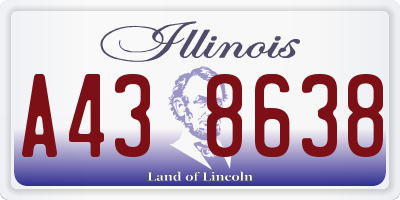 IL license plate A438638