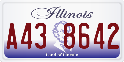 IL license plate A438642