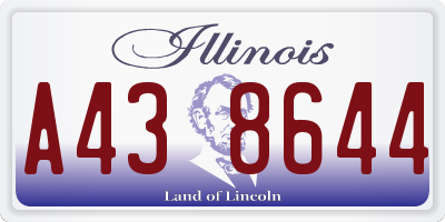 IL license plate A438644