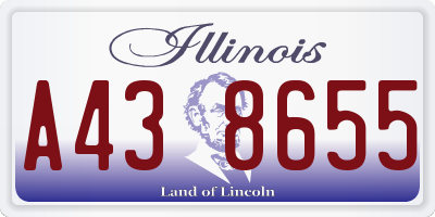 IL license plate A438655