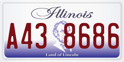 IL license plate A438686