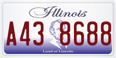 IL license plate A438688