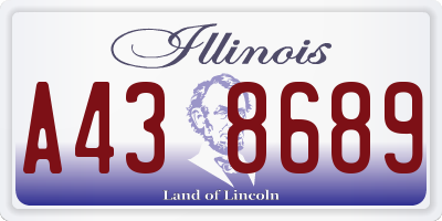 IL license plate A438689