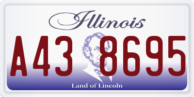 IL license plate A438695
