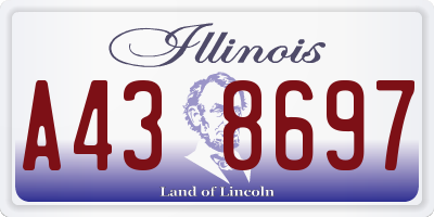 IL license plate A438697