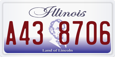IL license plate A438706