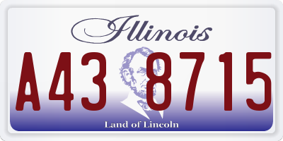 IL license plate A438715