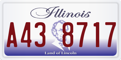 IL license plate A438717