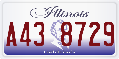 IL license plate A438729