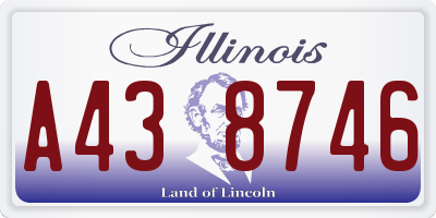 IL license plate A438746