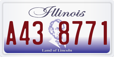 IL license plate A438771