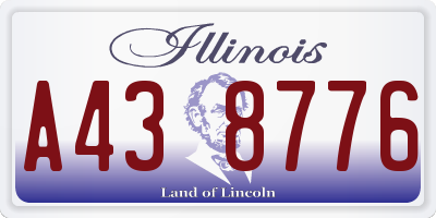 IL license plate A438776