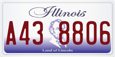 IL license plate A438806