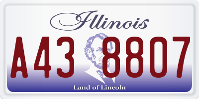 IL license plate A438807
