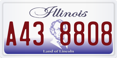 IL license plate A438808