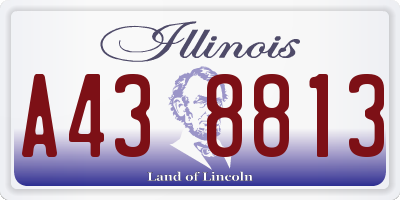 IL license plate A438813