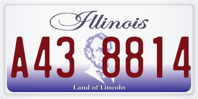 IL license plate A438814