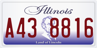 IL license plate A438816