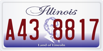 IL license plate A438817