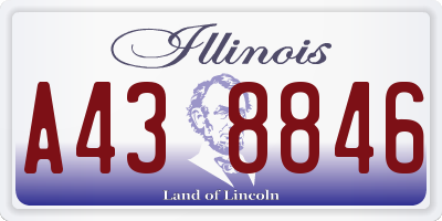 IL license plate A438846