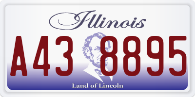 IL license plate A438895