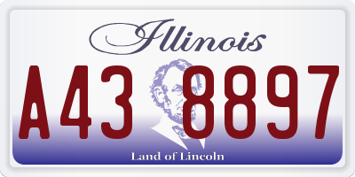 IL license plate A438897