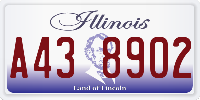 IL license plate A438902