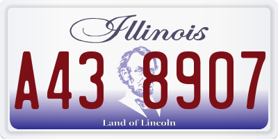 IL license plate A438907