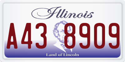 IL license plate A438909