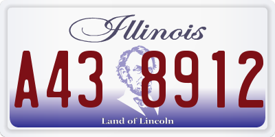 IL license plate A438912