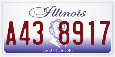 IL license plate A438917