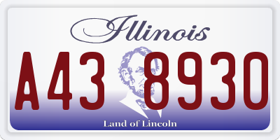 IL license plate A438930