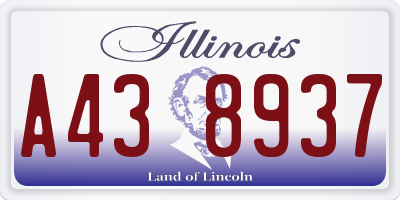 IL license plate A438937