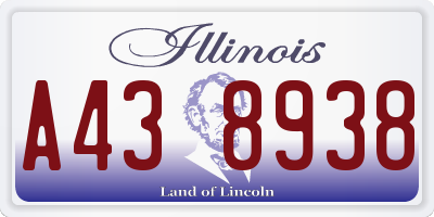IL license plate A438938