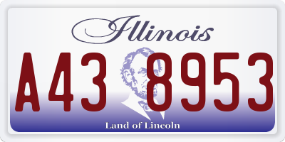 IL license plate A438953