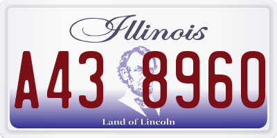 IL license plate A438960