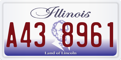 IL license plate A438961