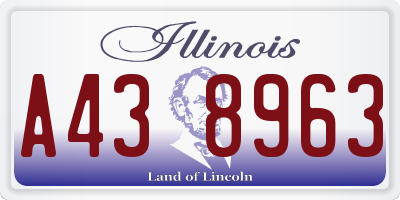 IL license plate A438963
