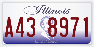 IL license plate A438971